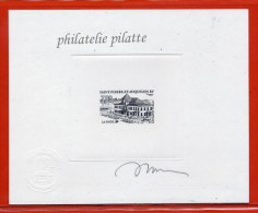 SAINT PIERRE ET MIQUELON N°655 2 EPREUVES D´ARTISTE AVEC REPORT LA POSTE COULEUR EN NOIR - Imperforates, Proofs & Errors