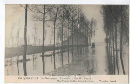 Zwijndrecht.De Neerstraat.Estaminet:Het Wit Peerd;De Overstroomingen In Vlaanderen - Zwijndrecht