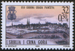 SERBIA And MONTENEGRO 2003 850th Anniversary Of Town Of Pancevo MNH - Nuovi