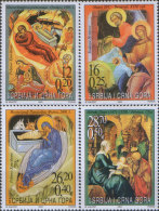 SERBIA And MONTENEGRO 2003 Art Birth Of Jesus Christ Set MNH - Nuovi