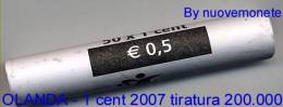 OLANDA PAYS-BAS ROTOLINO 50 X 1 CENT 2007 : AFFARONE VALORE 150 EURO - Rotolini