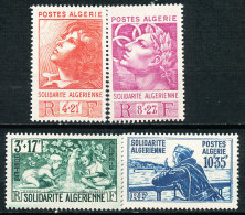 ALGERIA 1946 SOLIDARITY SC# B47-50 MLH CHILDREN MILITARY SPORTS (DEB01) - Ungebraucht