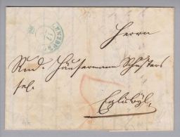 Heimat AG Lenzburg 1853-05-17 Blau BOM Nach Egliswyl - 1843-1852 Federale & Kantonnale Postzegels