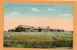 Infantry Barracks Fort William Mc Kiinley Near Manila 1905 Philippines Postcard - Philippines