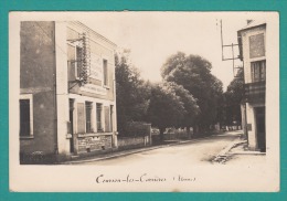 89 - COURSON Les CARRIERES - Le Bureau Des P. T. T. Sur La Route D' Auxerre  - 2 SCANS - Voyagé 1943 ? - Courson-les-Carrières