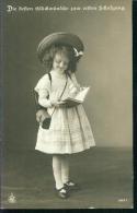 Début De L'école Ersten Schulgang Start Of School Girl Enfant Filles Sw 21.4.1912 - Eerste Schooldag