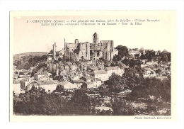 Cp, 86, Chauvigny, Vue Générale Des Ruines, Prise Du Sud-Est - Chauvigny