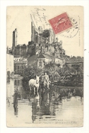 Cp, 86, Chauvigny, Château Baronnial, Vue Prise Au Sud Surle Bord Du Talbat, Voyagée 1906 - Chauvigny