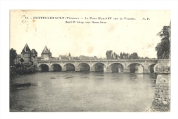 Cp, 86, Châtellerault, Le Pont Henri IV Sur La Vienne, Voyagée - Chatellerault