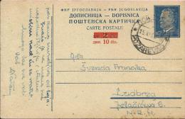 Carte Postale - Požarevac - Ludbreg, 1952., Yugoslavia - Brieven En Documenten