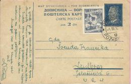 Carte Postale - Požarevac, 1953., Yugoslavia - Briefe U. Dokumente