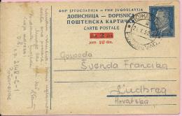 Carte Postale - Požarevac, 1952., Yugoslavia - Lettres & Documents