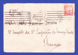 ENVELOPPE -- LISBOA . CENTRAL - 13.3.35   -   2 SCANS - Covers & Documents