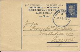 Carte Postale - Jastrebarsko, 10.5.1951., Yugoslavia - Briefe U. Dokumente