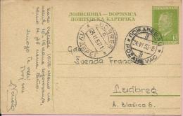 Carte Postale - Požarevac - Ludbreg, 1953., Yugoslavia - Brieven En Documenten