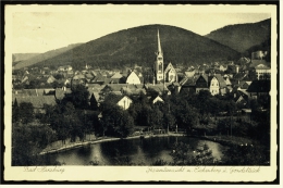 Bad Harzburg  -  Gesamtansicht Mit Eichenberg Und Gondelteich  -  Ansichtskarte Ca.1937    (2019) - Bad Harzburg