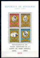 Honduras 1965 MISSIONARY TO INDIANS  S/s SC#C369-76 CV.$20.00 MNH RELIGION - Indiani D'America