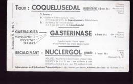 B615 - BUVARD  -  COQUELUSEDAL - GASTERINASE - NUCLERGOL - Produits Pharmaceutiques