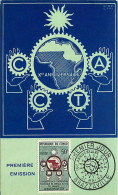 1960  Commission De Coopération Technique En Afrique Au Sud Du Sahara  Carte Maximum - FDC