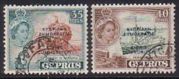 Zypern  187+188 , O  (T 1628) - Used Stamps
