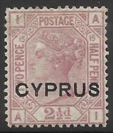 Cyprus 1880 No Gum - Chipre (...-1960)