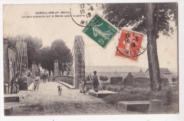 Cpa MAREUIL SUR AY Pont Suspendu Avant La Guerre Population A La Pose - Photo Franjou - Mareuil-sur-Ay