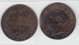 **** ITALIE - ITALIA - 2 CENTESIMI 1862 N VITTORIO EMANUELE II **** EN ACHAT IMMEDIAT !!! - 1861-1878 : Victor Emmanuel II.