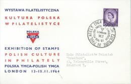 PHILATELY 1964. POLISH STAMP EXHIBITION  YMCA . LONDON - Gouvernement De Londres (exil)