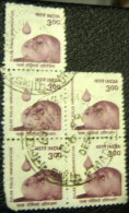 India 1998 Polio Immunization 3.00 X5 - Used - Used Stamps