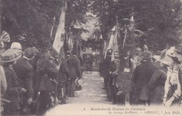 ¤¤  -   4  -  GRIGNY  -  Bénédiction Du Drapeau Des Cheminots Du Groupe St-Pierre En 1914    -  ¤¤ - Grigny