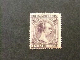 FILIPINAS  PHILIPPINES  AÑO 1890   ALFONSO XIII   Edifil Nº 76 * MH   Yvert Nº 117 * MH - Philippines