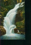 Litho Der Zackelfall Wasserfall Riesengebirge Schreiberhau 4.8.1924 Nach Görlitz - Sudeten