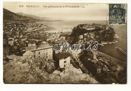 MONACO - N° 214 - VUE GENERALE DE LA PRINCIPAUTE - Tarjetas Panorámicas