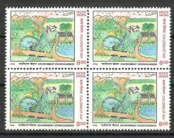 INDIA, 1996, National Children's Day, ( Childrens Day), Block Of 4,  MNH, (**) - Neufs