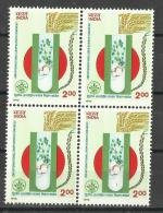 INDIA, 1996, International Crop Science Congress, New Delhi,  Block Of 4,  MNH, (**) - Neufs