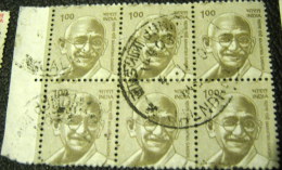 India 2009 Mahatma Gandhi 1.00 X6 - Used - Gebraucht