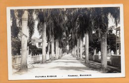 Victoria Street Nassau Bahams Old Real Photo Postcard - Bahamas