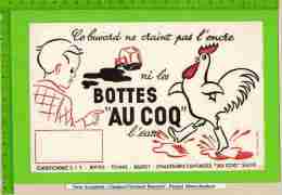 BUVARD :Les Bottes "Au Coq" Tres Beau Graphisme - Chaussures