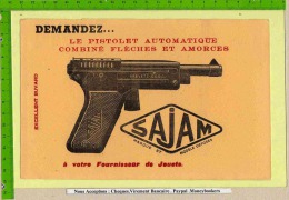 BUVARD  : Pistolet Automatique Fleches Et Amorces SAJAM - Deportes