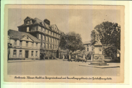 4200 OBERHAUSEN - STERKRADE, Kleiner Markt Mit Kriegerdenkmal Und Verwaltungsgebäude Der Gutehoffnungshütte, 1943 - Oberhausen
