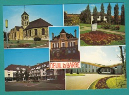 95 - Deuil La Barre Multivues - église, Mairie, Monument Des Victimes, Patinoire -  2 Scans - Lyna-paris - Deuil La Barre
