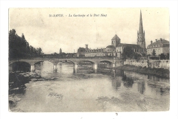 Cp, 86, Saint-Savin, La Gartempe Et Le Pont Neuf, Voyagée 1936 - Saint Savin