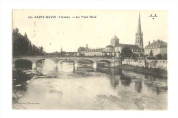 Cp, 86, Saint-Savin-sur-Gartempe, Le Pont Neuf, Voyagée 1932 - Saint Savin