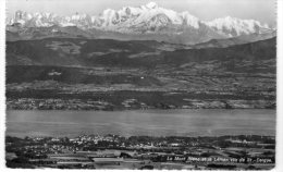 DEPT 74 :le Mont Blanc Et Le Léman Vus De St Cergue - Saint-Cergues