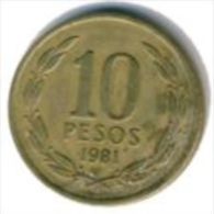 Chile - 1987- KM 218.1 - 10 Pesos - VF - Cile