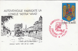 BUSSES MADE IN ROMANIA, MARTA BUSS, 2X SPECIAL COVERS, 1994, ROMANIA - Bus