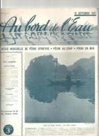 Pêche Lot De 4 Revues "Au Bord De L´eau" De 1937 Et 1939 - Fischen + Jagen