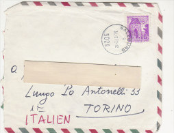 A2287 - AUSTRIA Affrancatura Isolata Su Busta  VG Salisburgo-Torino 31-07-1972 - Lettres & Documents