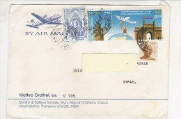 A2299 - INDIA Affrancatura Mista Su Busta  VG Thanjavur-Torino  27-03-1999 - Covers & Documents