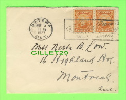 ENVELOPPE TIMBRÉE 5 NOV. 1927 - - Lettres & Documents